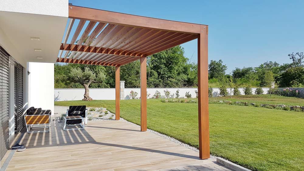 pergola en bois